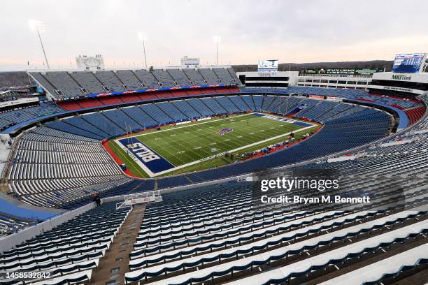 General view of the stadium is seen prior to the AFC Divisional Playoff game between the Cincinnati Bengals and the Buffalo Bills at Highmark Stadium...