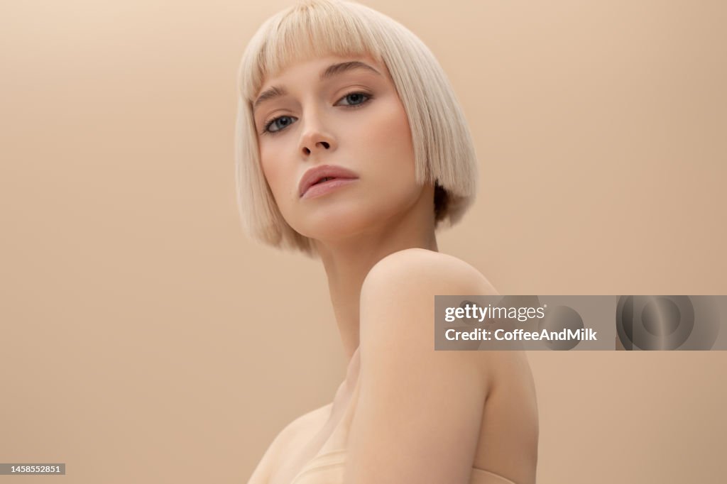 Beautiful woman with natural make-up