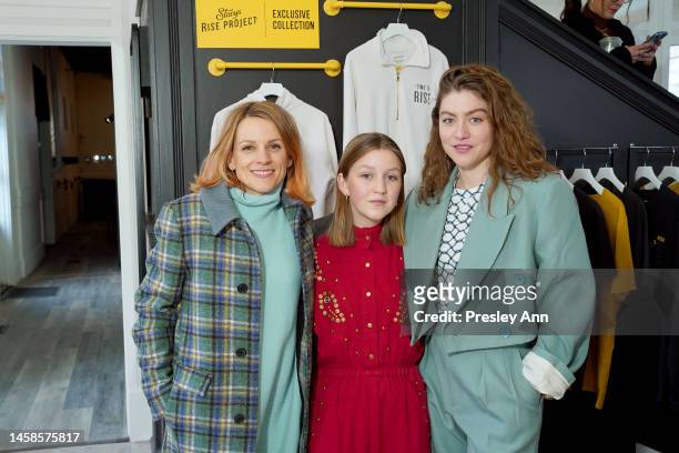 Veerle Baetens, Rosa Marchant and Charlotte De Bruyne attend Stacy’s Roots to Rise Market at the 2023 Sundance Film Festival in Park City, UT on...