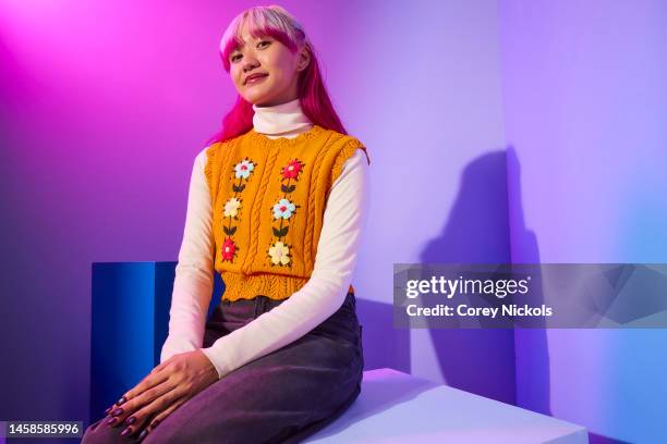 Kailyn Dulay visits The IMDb Portrait Studio at Acura Festival Village on Location at Sundance 2023 on January 22, 2023 in Park City, Utah.