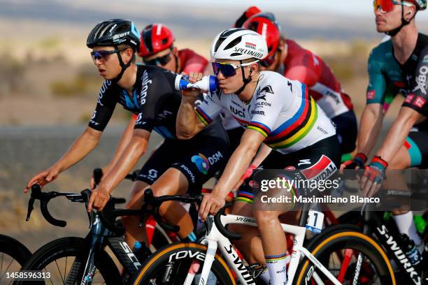 Remco Evenepoel of Belgium and Team Soudal Quick-Step cools down during the 39th Vuelta a San Juan International 2023, Stage 1 a 143,9km stage from...