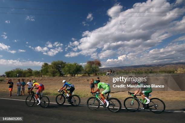 Daniel Omar Juarez of Argentina and Agrupación Virgen de Fatima - San Juan Biker Motos, Leandro Velardez of Argentina and Team Municipalidad de...