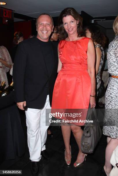 Fashion designer Michael Kors and Cindy Weber Cleary attend a screening of the season two premiere of 'Mad Men' at the Bryant Park Hotel in New York...