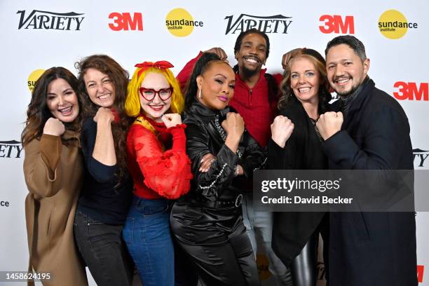 Christine Arena, Sophia Stieglitz, Paige Knowles, Vivica A. Fox, Cedric Smith, Andrea Martin and Julio Palacio attend the VIP media screening of...