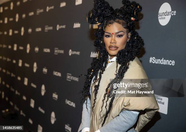 Teyana Taylor attends the 2023 Sundance Film Festival "A Thousand And One" Premiere at The Ray Theatre on January 22, 2023 in Park City, Utah.