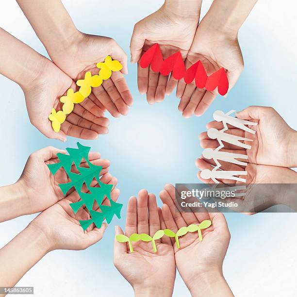 Multiple Hand Design Multiple Hands Forming A Heart Photos and Premium High Res Pictures ...