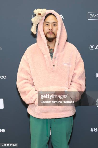 Filmmaker Justin Chon attends the 2023 Sundance Film Festival "Jamojaya" Premiere at Eccles Center Theatre on January 22, 2023 in Park City, Utah.