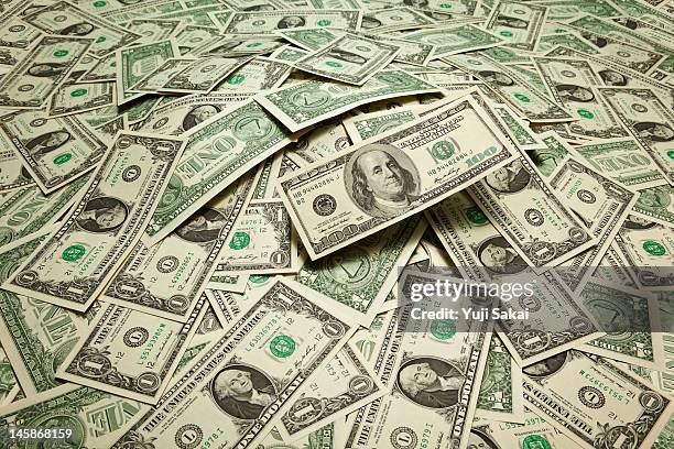 us dollart banknotes - billete de dólar estadounidense fotografías e imágenes de stock