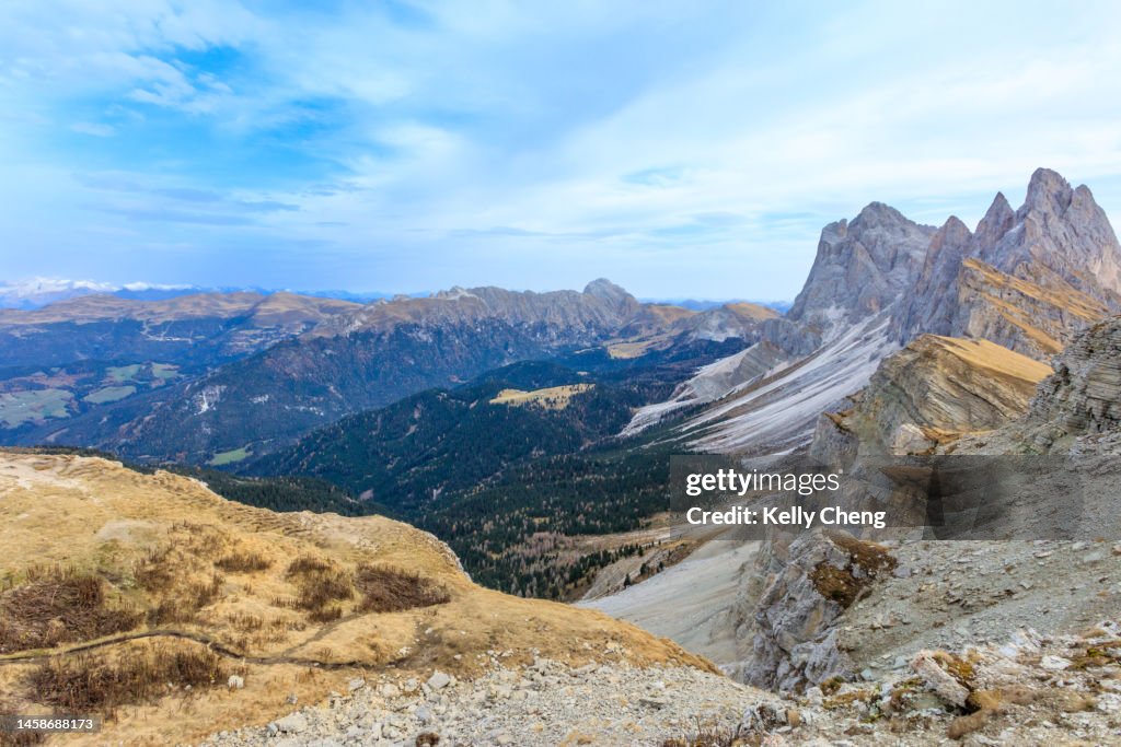 Fermeda Ridge Fermeda Towers Of The Seceda Dolomites Italy High-Res Stock Photo ...