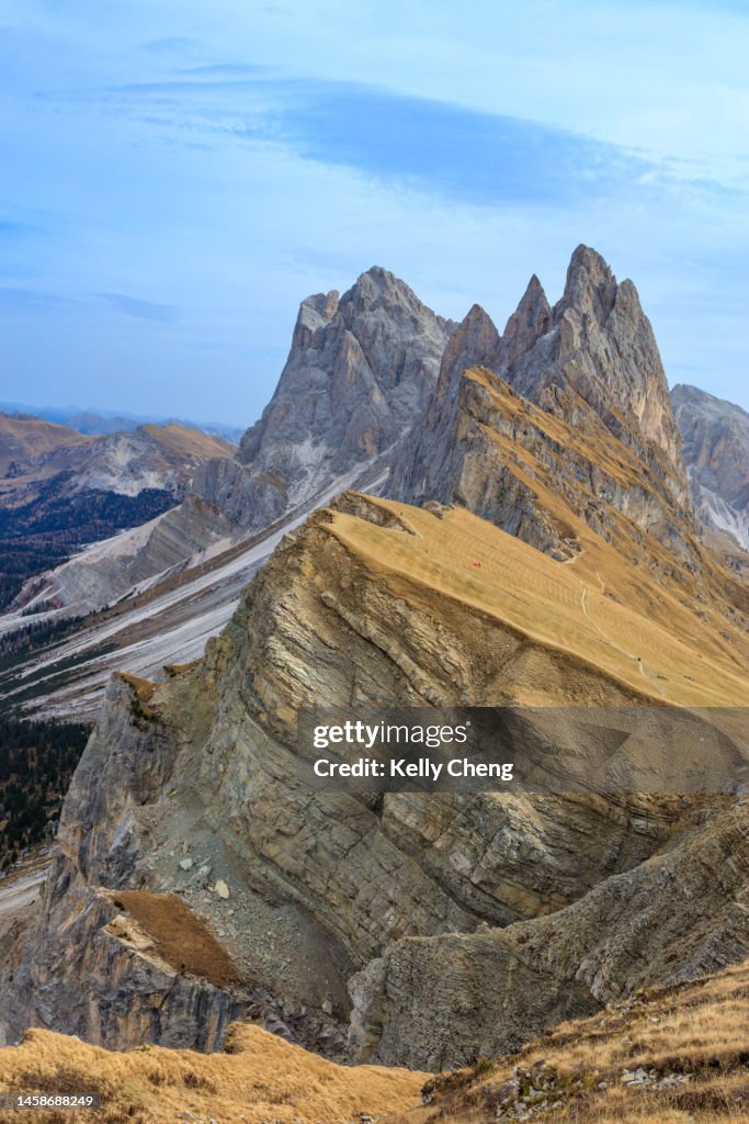 Fermeda Ridge Fermeda Towers Of The Seceda Dolomites Italy High-Res Stock Photo ...