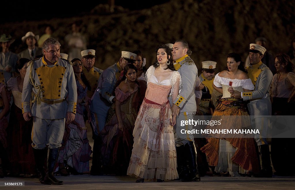 Singer/actor Opera Opera singers and actors perform during a full dress rehearsal of ...