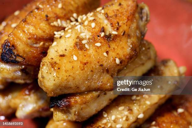 take a close shot of chicken wings - buffalo wings stock pictures, royalty-free photos & images