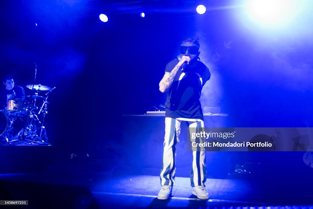 Junior Rcxe Rapper Italian rapper and musician Antonio Signore known as Junior Cally ...