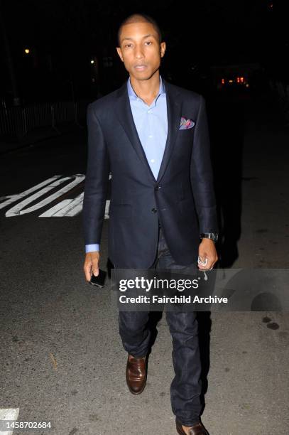 Pharrell Williams attends a benefit for Pesident Barack Obama at Harvey Weinstein and Georgina Chapman's townhouse. Tickets for the dinner sold for...