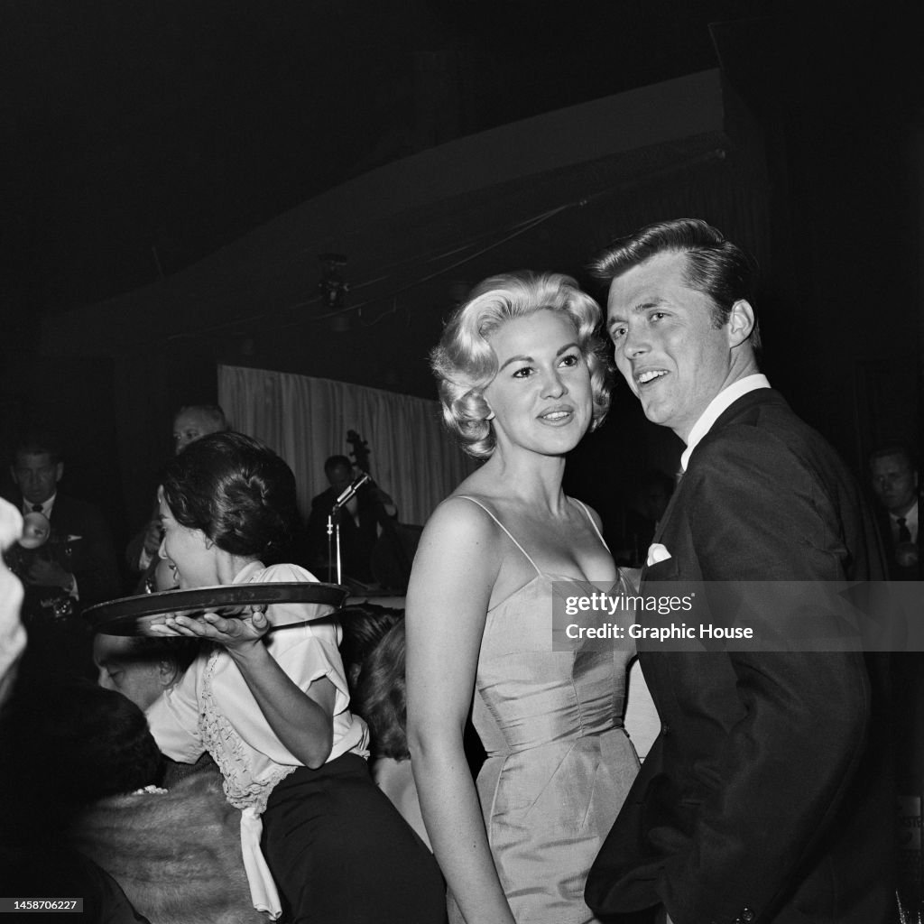 American actress Asa Maynor and American actor Edd Byrnes attend an