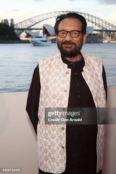 Shekhar Kapur attends the Sydney premiere of "What's Love Got To Do With It?" on January 23, 2023 in Sydney, Australia.