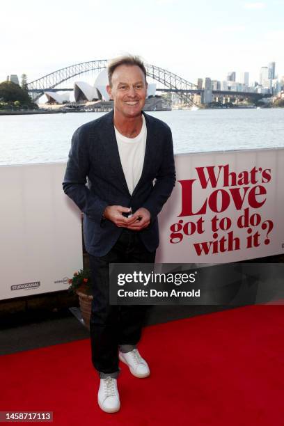 Jason Donovan attends the Sydney premiere of "What's Love Got To Do With It?" on January 23, 2023 in Sydney, Australia.