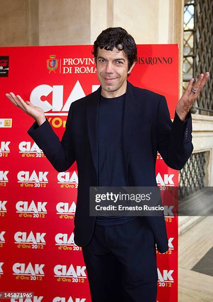 Pierfrancesco Favino attends 2012 Ciak d'Oro ceremony awards at Palazzo Valentini on June 6, 2012 in Rome, Italy.