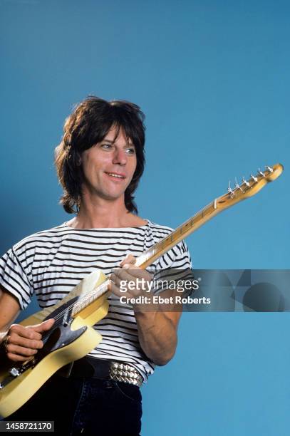 English guitarist Jeff Beck in New York City on August 9, 1985.