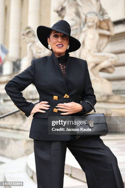 Rossy de Palma attends the Schiaparelli Haute Couture Spring Summer 2023 show as part of Paris Fashion Week on January 23, 2023 in Paris, France.