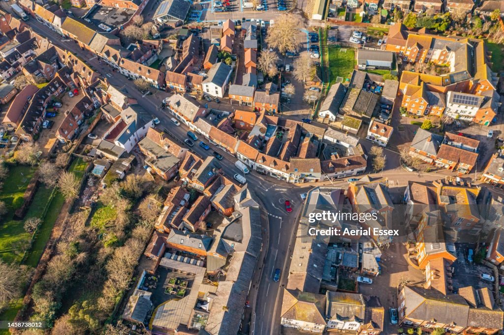 Fordingbridge High Street, Hampshire, Großbritannien.