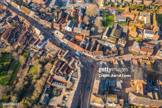 fordingbridge high street, hampshire, reino unido. - honda center fotografías e imágenes de stock