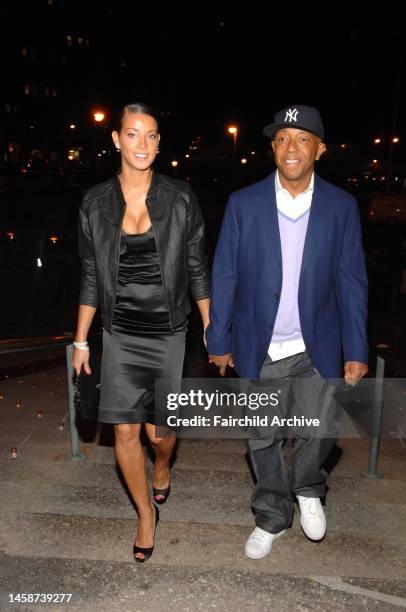 Model Porschla Coleman and Russell Simmons attend Vanity Fair's party for the opening of the Tribeca Film Festival at the Supreme Courthouse in New...