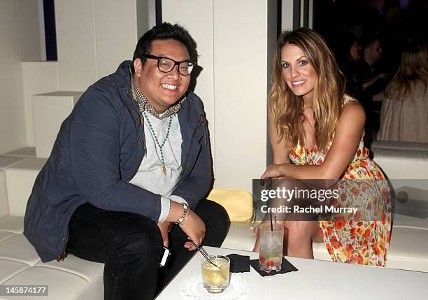 Actors Daniel Nguyen and Tenille Houston attend the VIP red carpet cocktail party hosted by WIKIPAD and NVIDIA as part of the celebrations for...