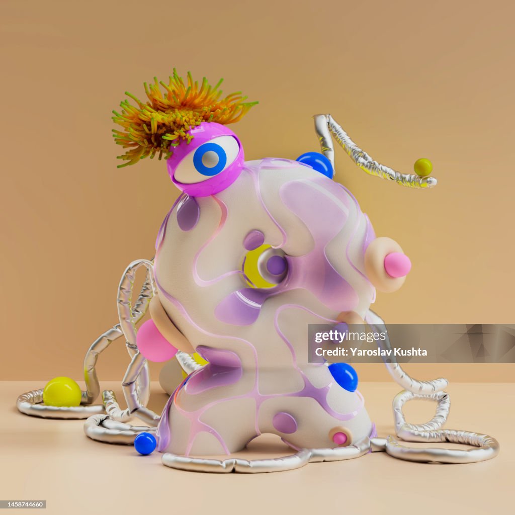 Abstract Color Candy CGI Characters totem