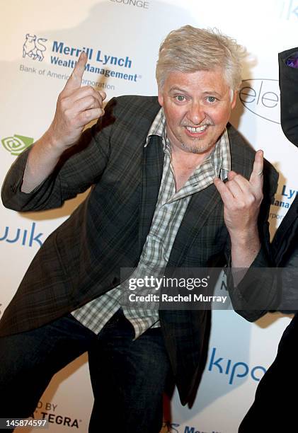 Actor Dave Foley attends the VIP red carpet cocktail party hosted by WIKIPAD and NVIDIA as part of the celebrations for E3, 2012 held at Elevate...