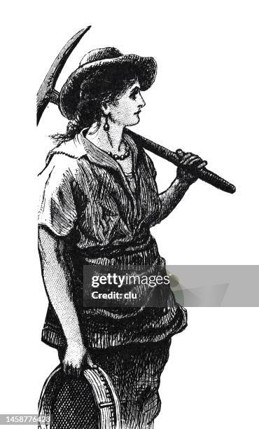 young woman with a pimple on her shoulder, side view, white background - panning stock illustrations