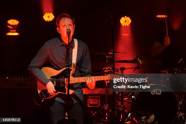 Alex Trimble of Two Door Cinema Club performs at The Ritz Ybor on June 6, 2012 in Tampa, Florida.