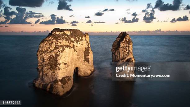 Pigeon Stone Rocks Pigeon Rocks Lebanon Photos and Premium High Res Pictures - Getty Images