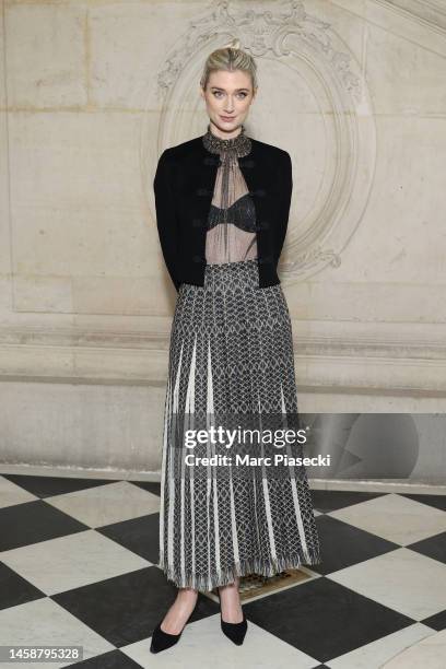 Elizabeth Debicki attends the Christian Dior Haute Couture Spring Summer 2023 show as part of Paris Fashion Week on January 23, 2023 in Paris, France.