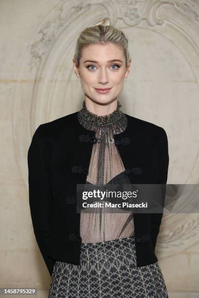 Elizabeth Debicki attends the Christian Dior Haute Couture Spring Summer 2023 show as part of Paris Fashion Week on January 23, 2023 in Paris, France.