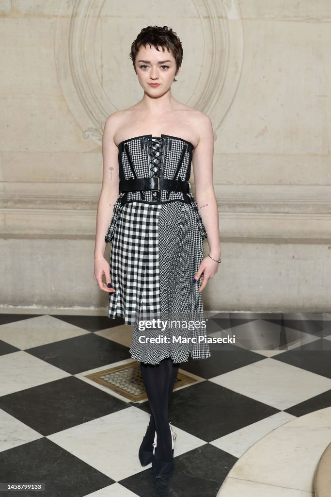 Maisie Williams attends the Christian Dior Haute Couture Spring... News