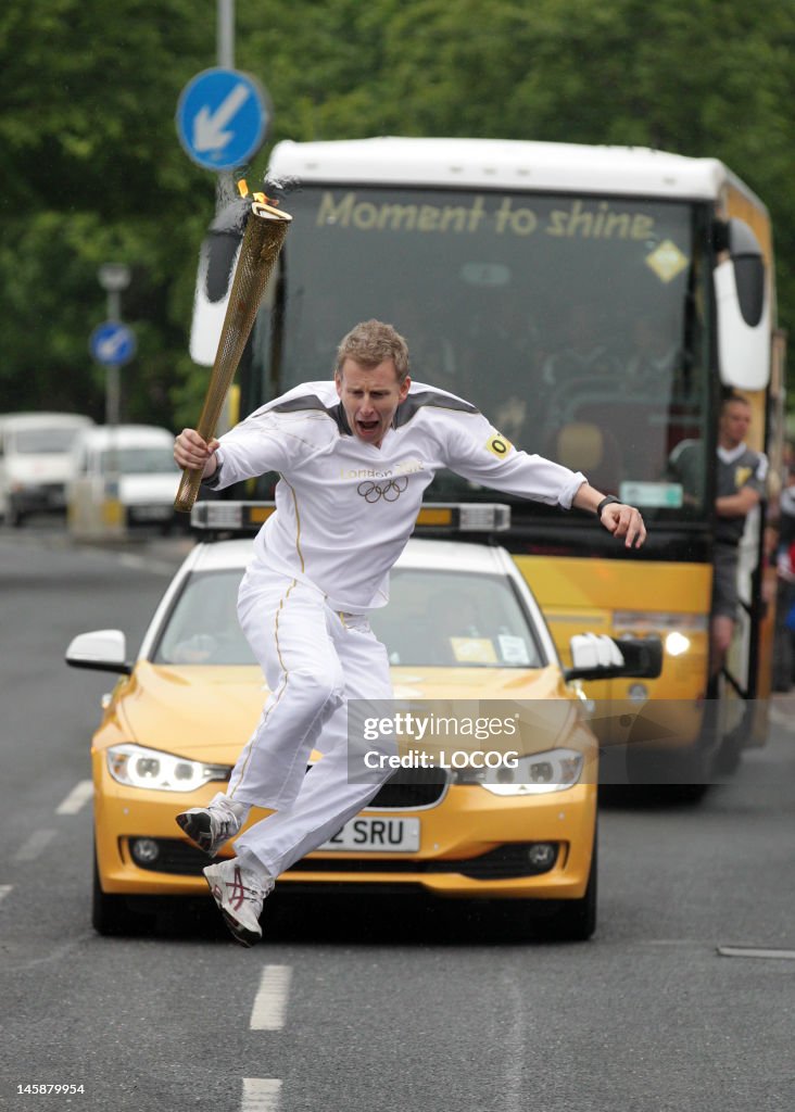 The Olympic Torch Continues Its Journey Around The UK - Day 20