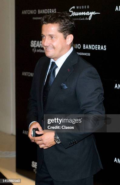 Alejandro Basteri poses for a picture at the launch of the new fragrance of Antonio Banderas Her Secret on June 06, 2012 in Mexico City, Mexico.