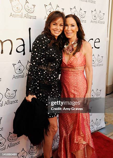 Deborah Driggs and Ellen Lavinthal attend the Haute Blondes and Barkin' Bitches Fashion Show at Montage Beverly Hills on June 6, 2012 in Beverly...