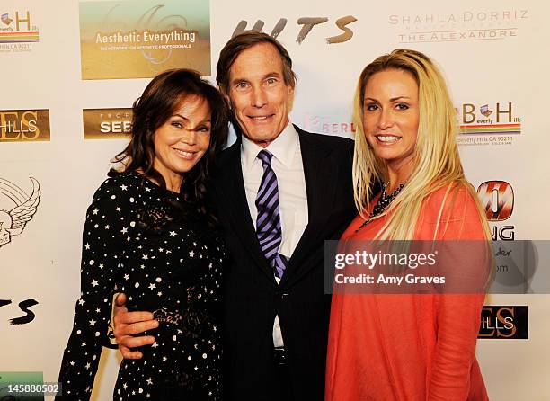 Deborah Driggs, Jon Perlman, MD and Vanessa Florez attend the Haute Blondes and Barkin' Bitches Fashion Show at Montage Beverly Hills on June 6, 2012...