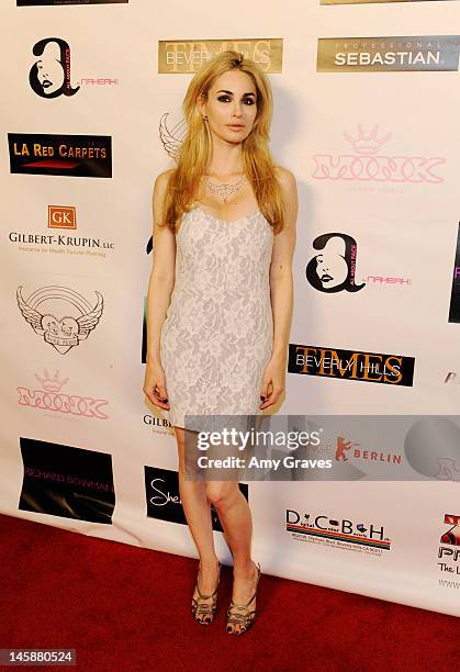 Elizabeth Tenhouten attends the Haute Blondes and Barkin' Bitches Fashion Show at Montage Beverly Hills on June 6, 2012 in Beverly Hills, California.