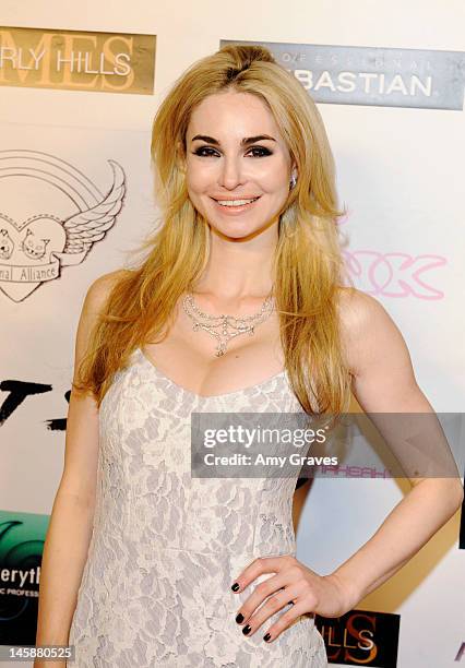 Elizabeth Tenhouten attends the Haute Blondes and Barkin' Bitches Fashion Show at Montage Beverly Hills on June 6, 2012 in Beverly Hills, California.