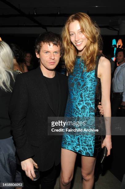 Christopher Kane and Alana Zimmer attend Art of Elysium's Bright Lights second annual benefit at Milk Studios.