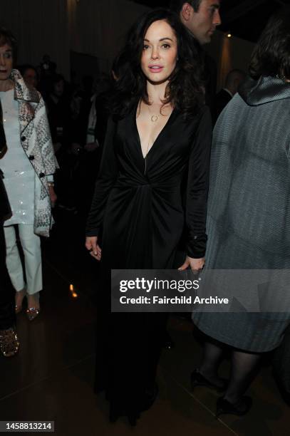 Rose McGowan attends MOCA 35th Anniversary Gala Celebration at Museum of Contemporary Art.