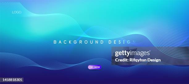 abstract multi colored blurred gradient fluid background design - red white and blue background stock illustrations