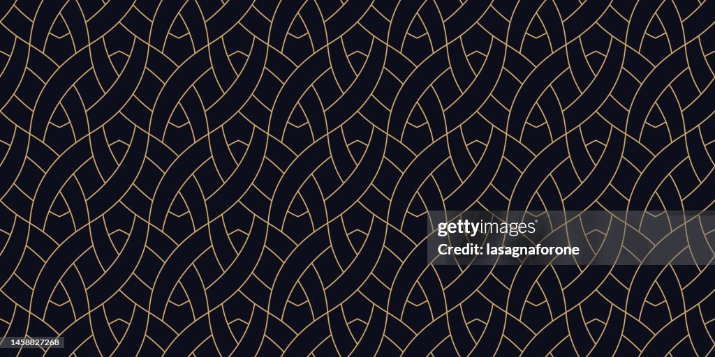 Seamless Geometric Vector Pattern Celtic Knot
