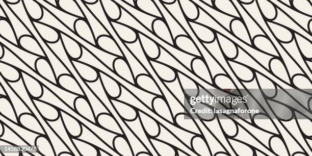 organic shape seamless vector pattern - folding flag stock illustrations