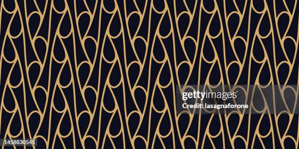organic shape seamless vector pattern - folding flag stock illustrations