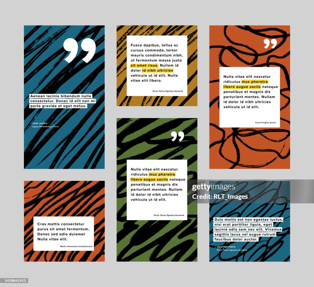 Modèle de conception de publication sociale avec des graphiques de griffonnage abstraits