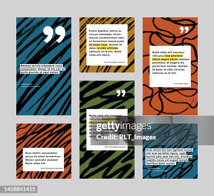 Social post design template with with abstract scribble graphics Social post design template with with abstract scribble graphics